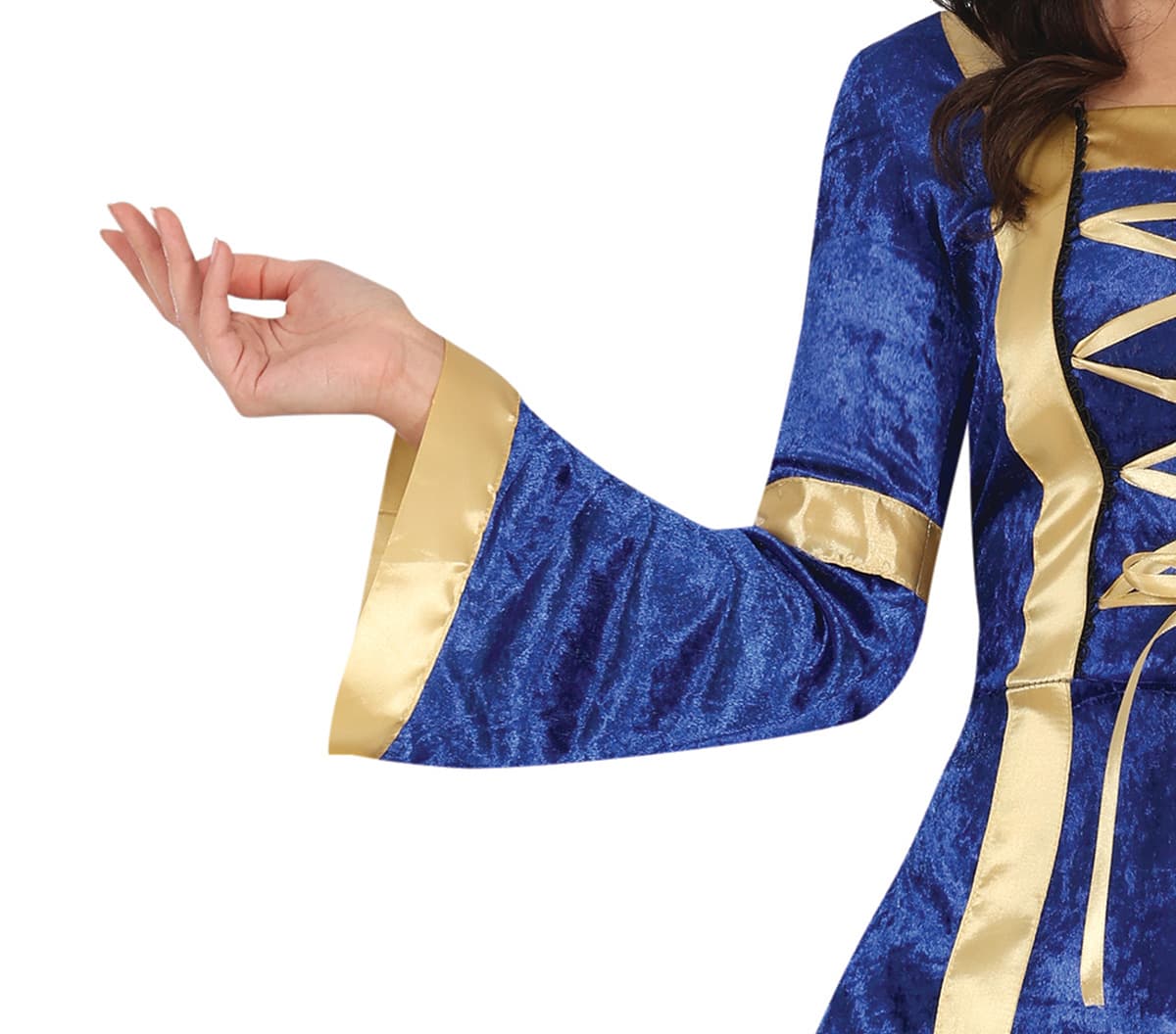 Blå hofdame – kostume til damer