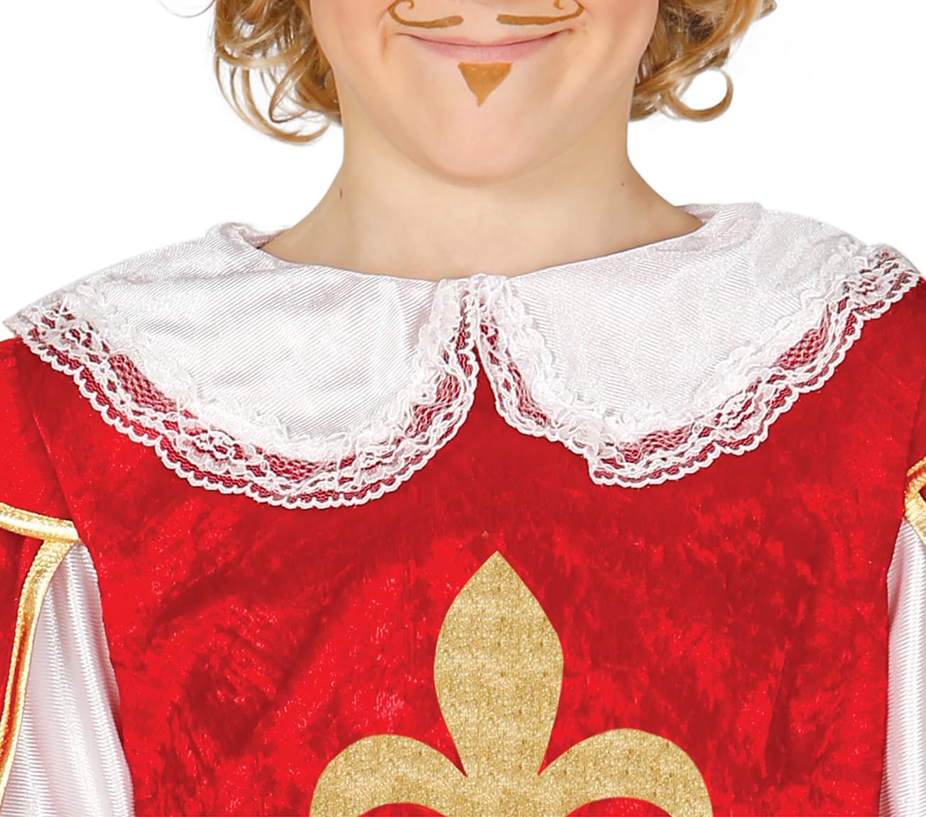 Musketer – kostume til drenge, bordeaux og sort