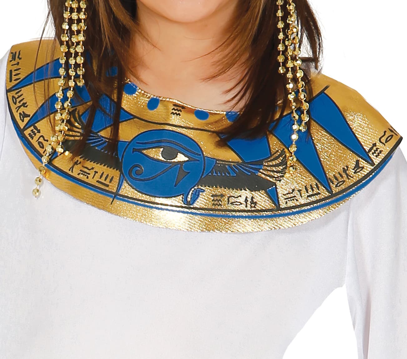Egyptisk – kostume til piger, hvid og guld, model 83382