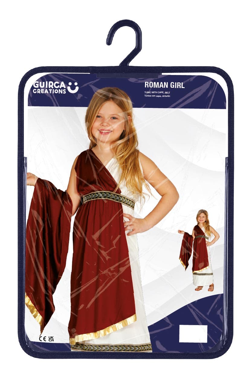 Romer – kostume til piger, bordeaux og beige