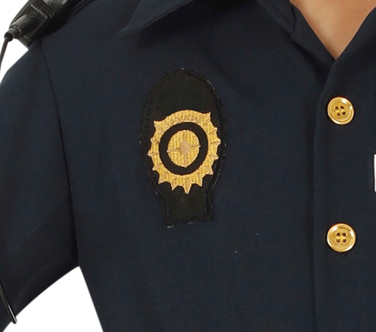 Politi – kostume til drenge, blå, model 83742
