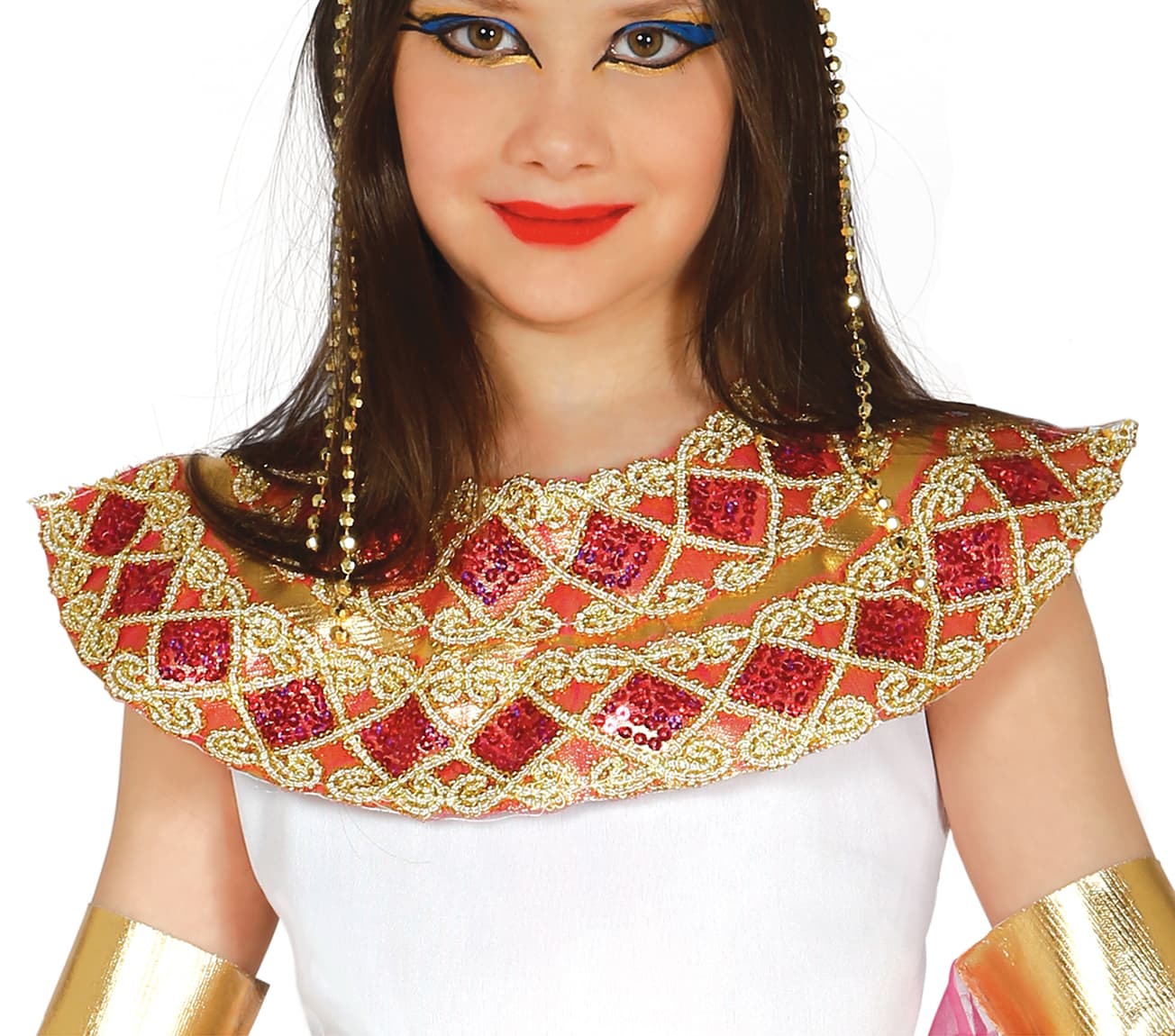Egyptisk – kostume til piger, hvid og guld, model 83767