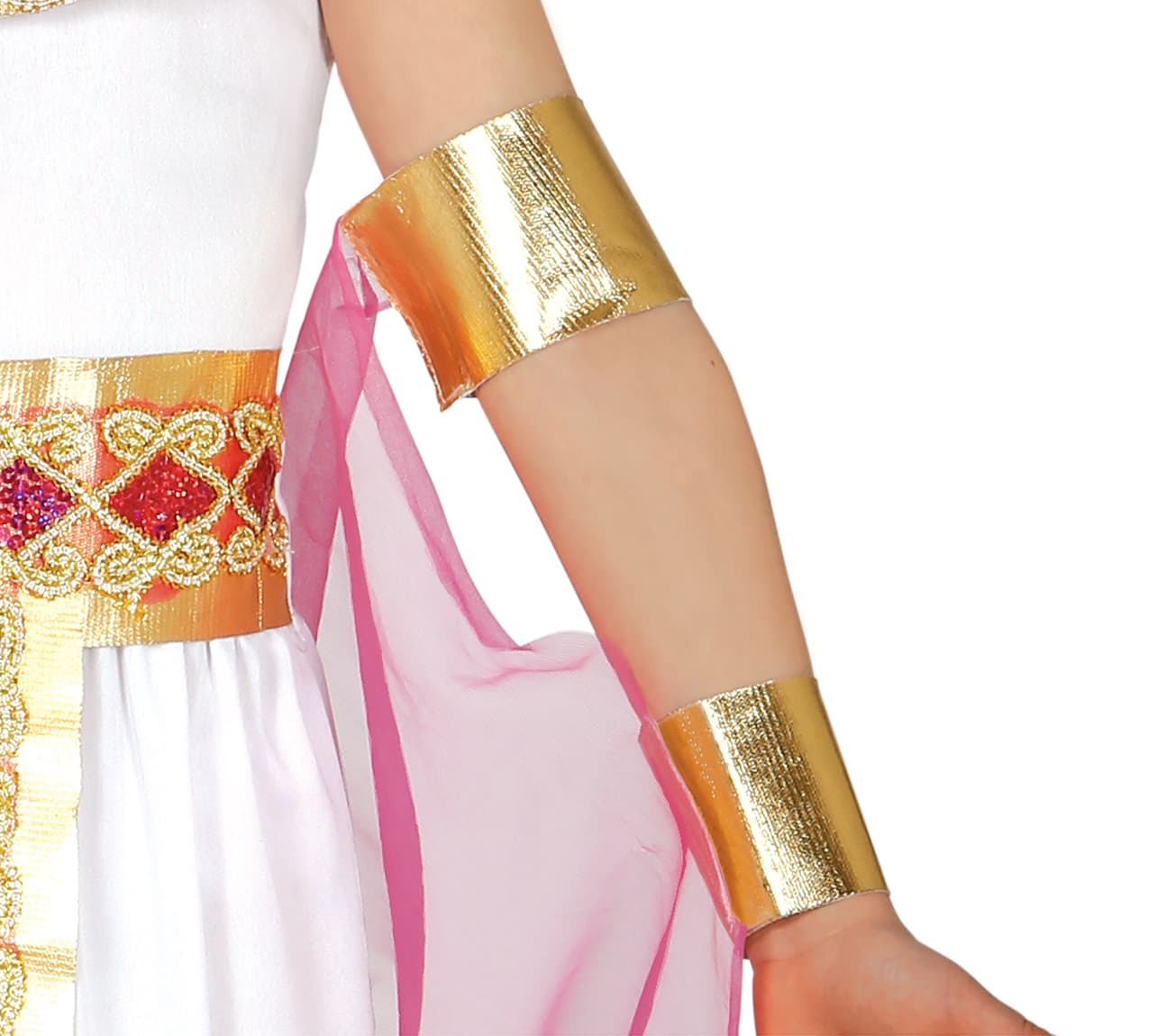 Egyptisk – kostume til piger, hvid og guld, model 83767