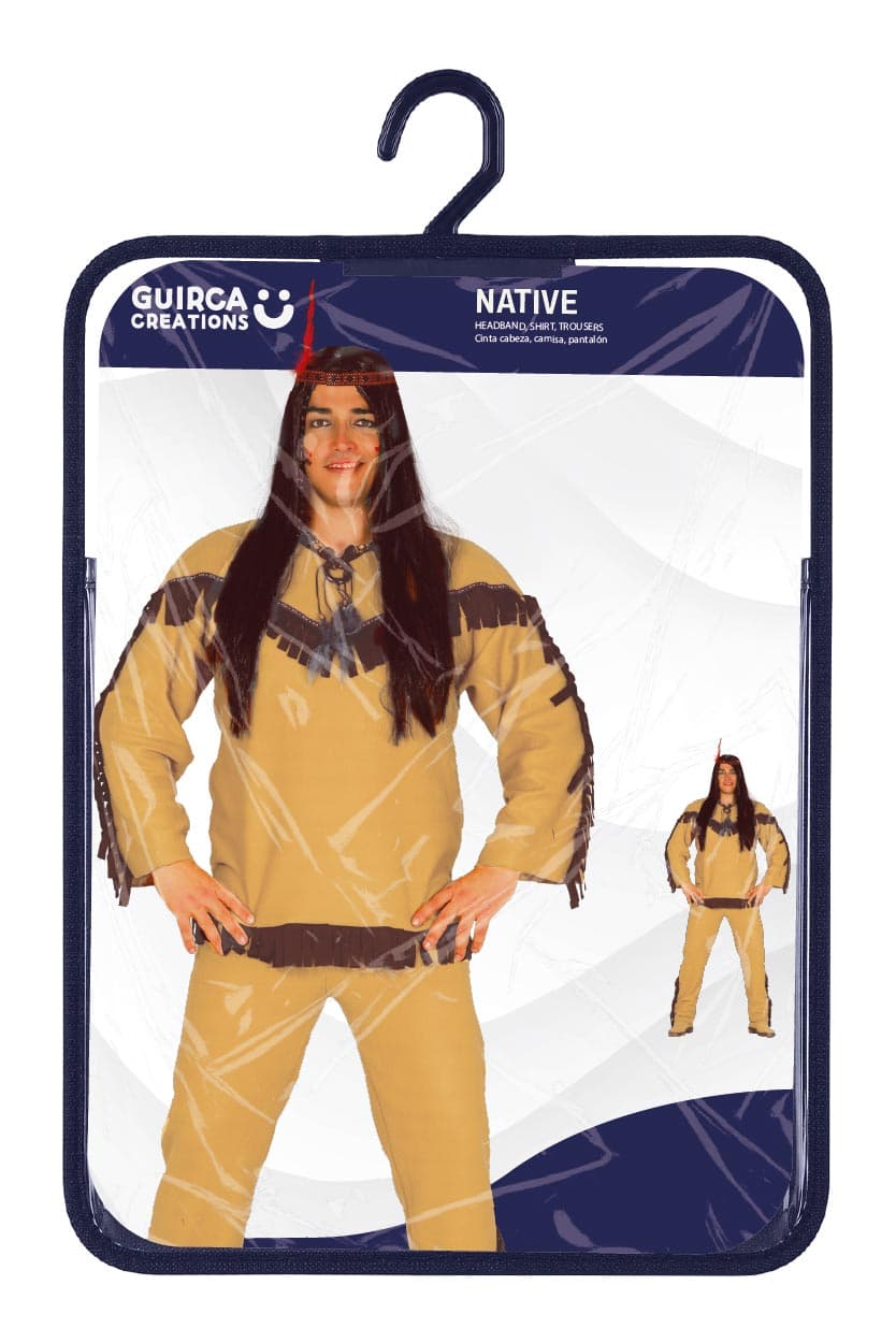 Indisk – kostume til herrer, brun, model 84002