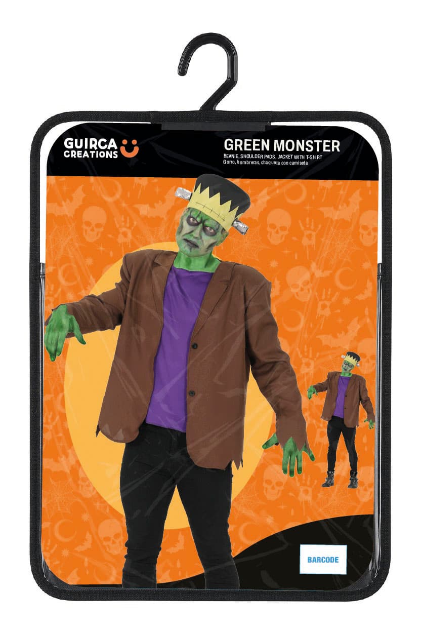 Grønt monster – kostume til herrer