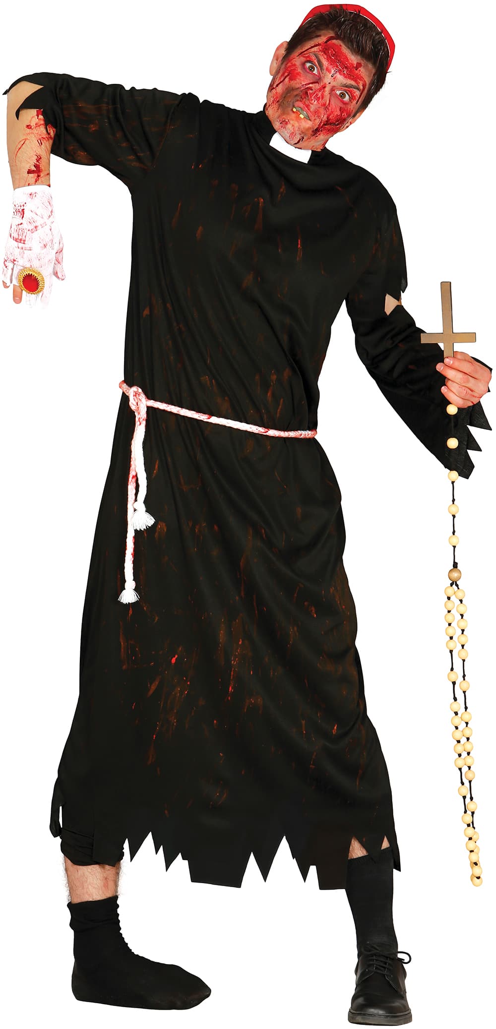 Zombiepræst – kostume til herrer, model 84299