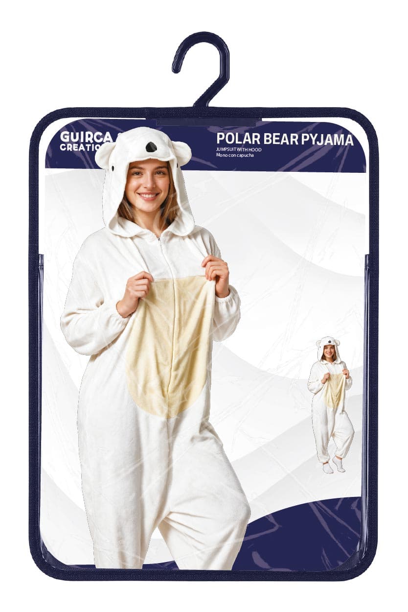 Isbjørn-kigurumi – kostume til voksne