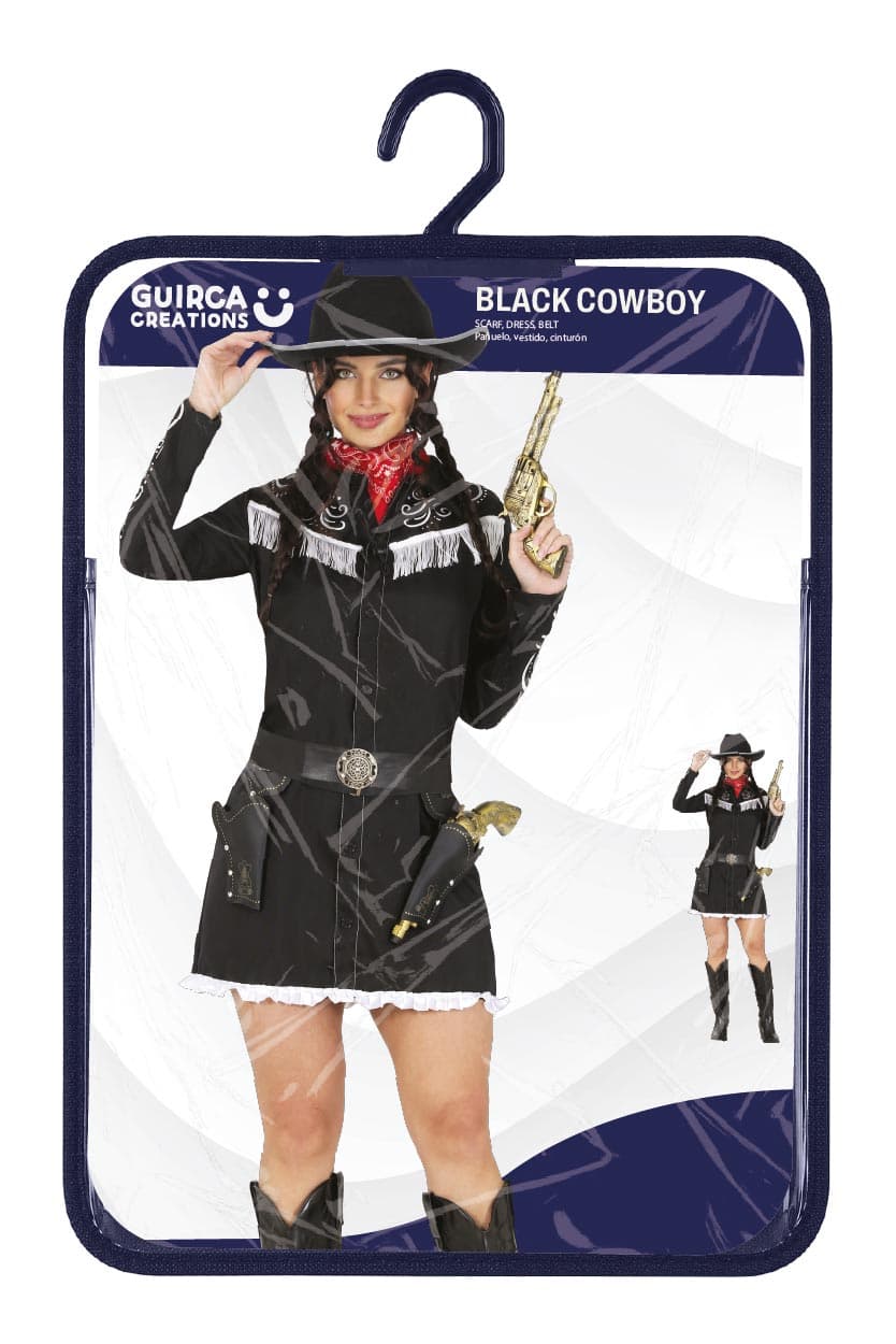 Cowboy i sort – kostume til damer