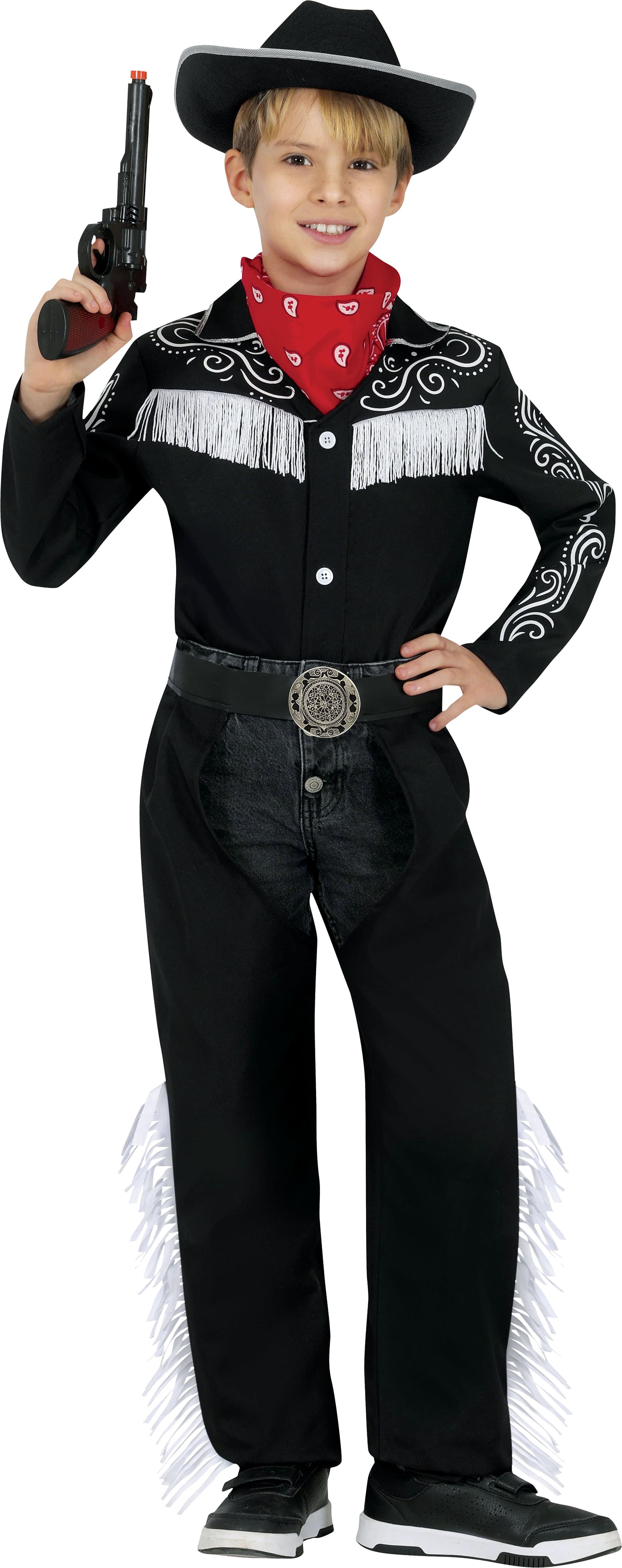 Cowboy i sort – kostume til drenge