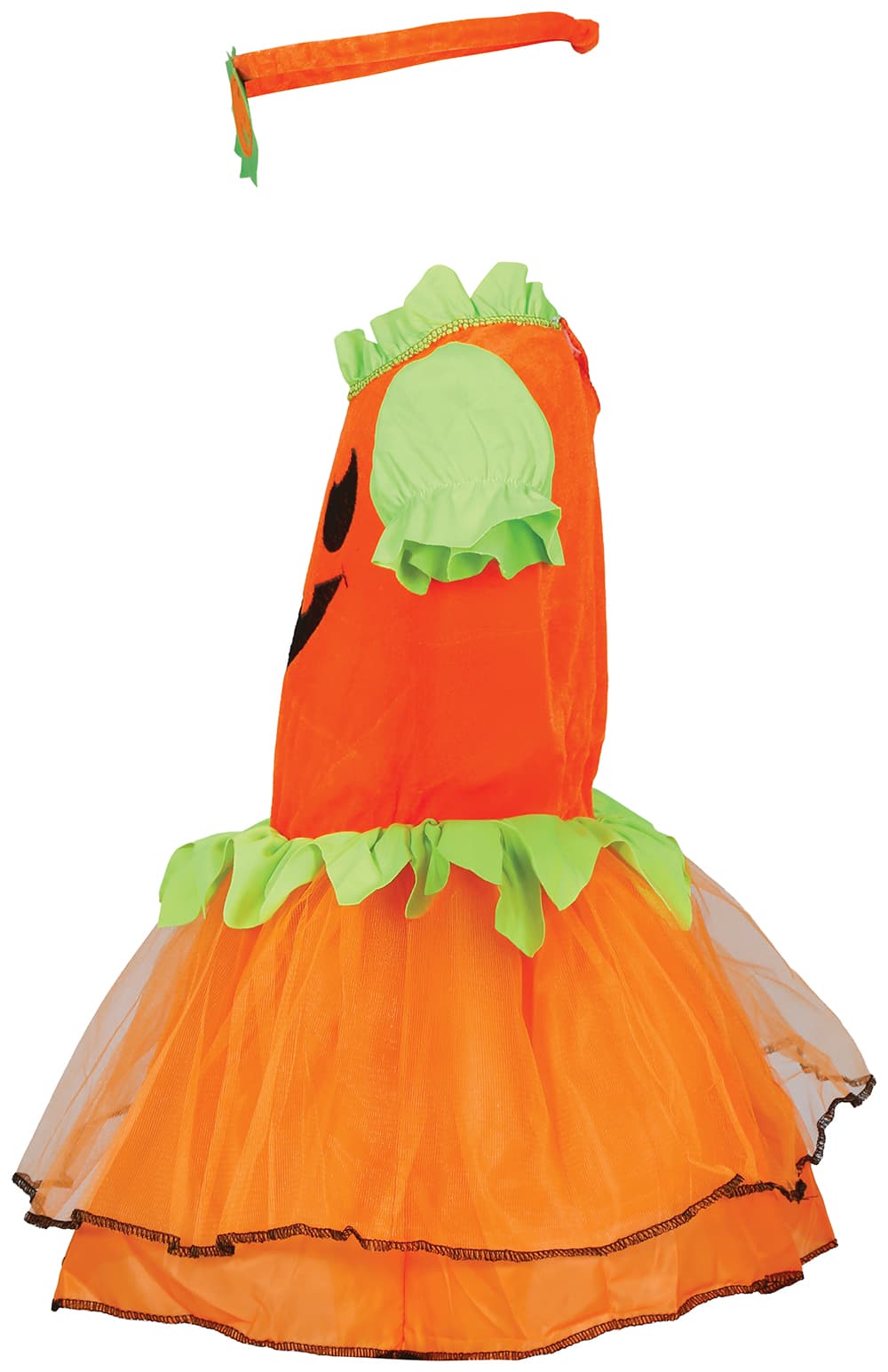 Græskar – kostume til baby, orange og grøn