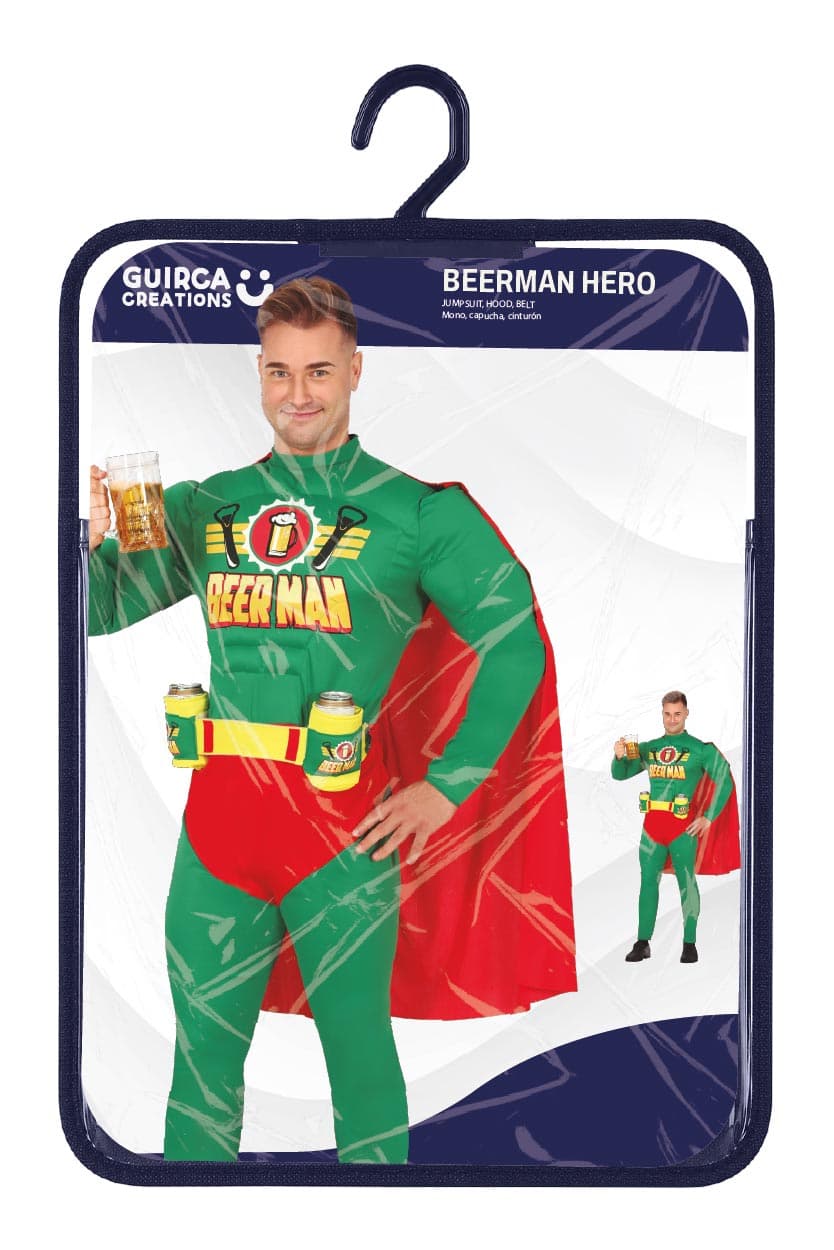 Beerman-flaske – kostume til herrer, model 86014