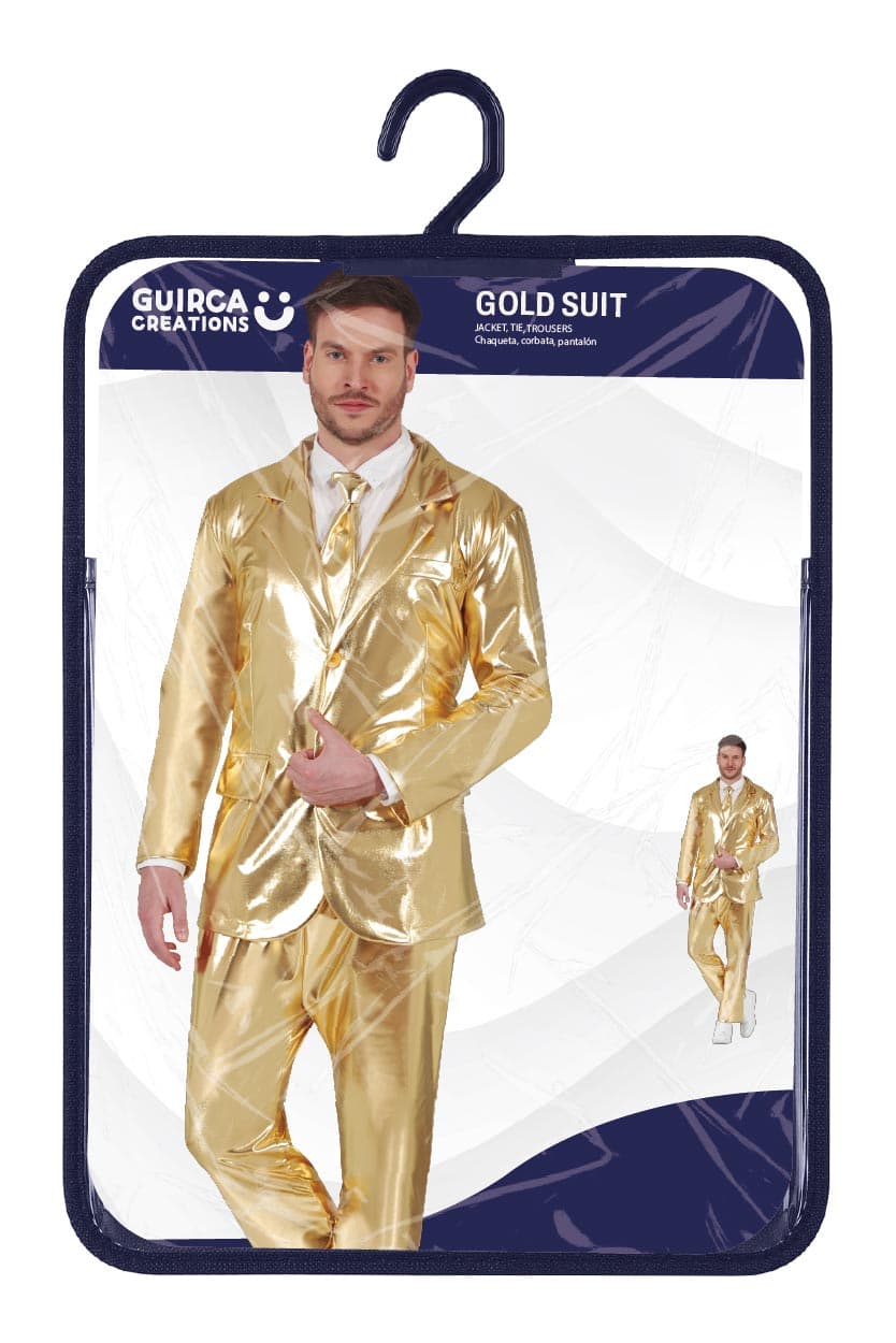 Jakkesæt i guld – kostume til herrer