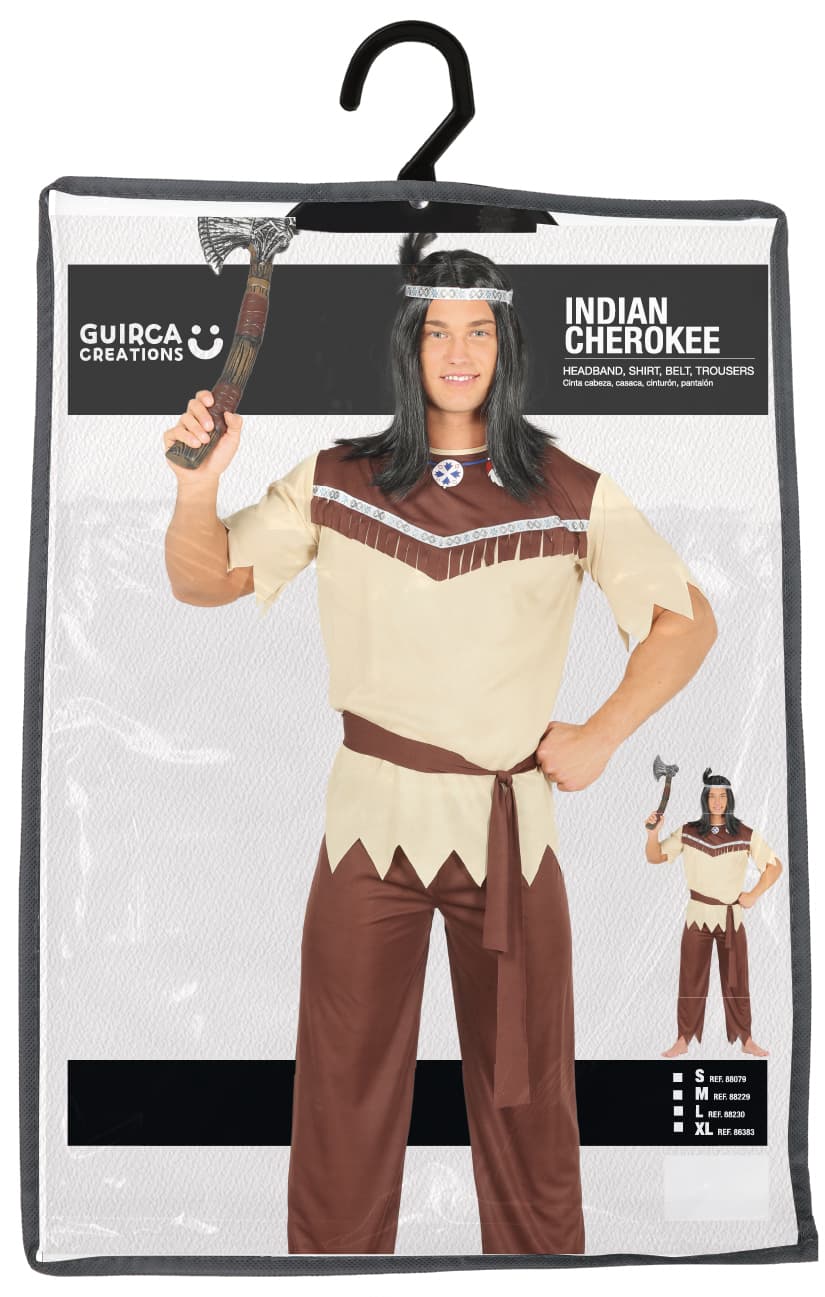 Indisk – kostume til herrer, beige og brun