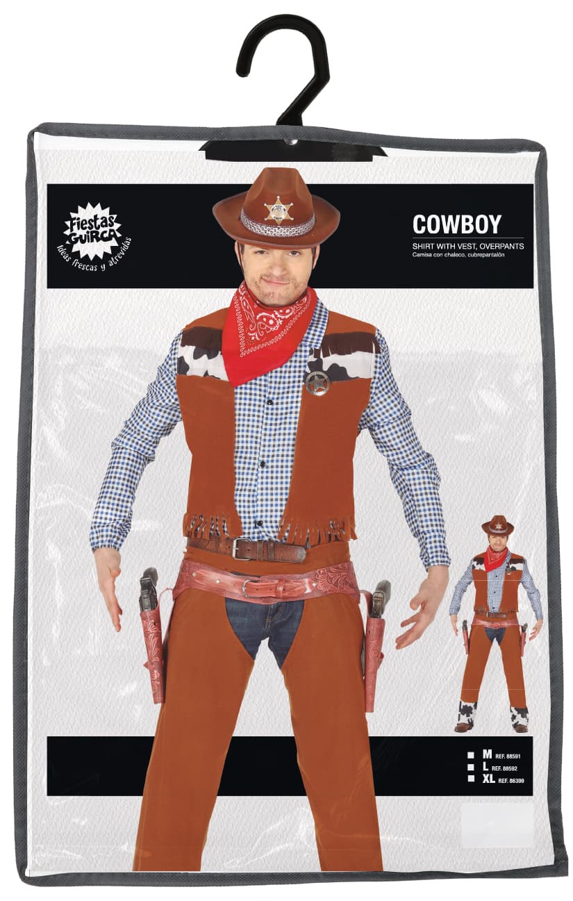 Cowboy – kostume til herrer, model 86399