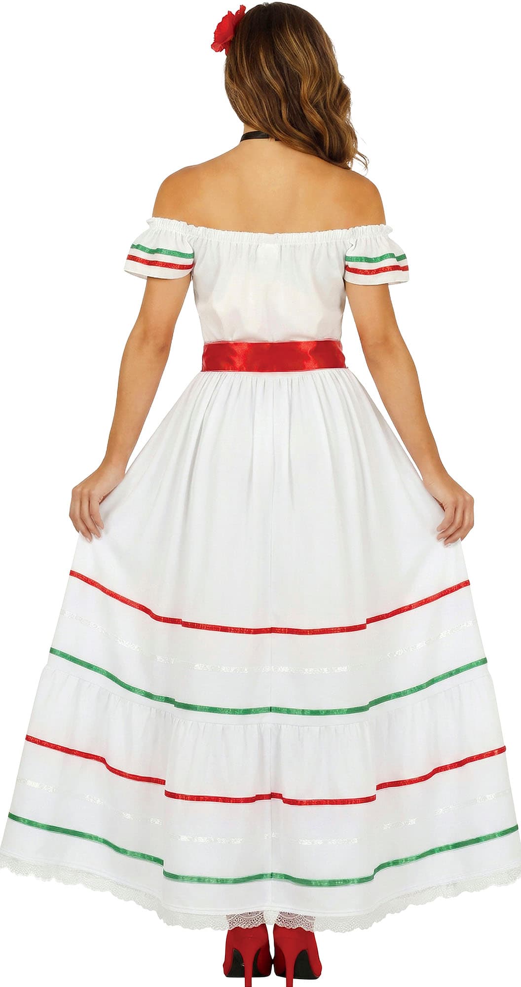 Mexicaner – kostume til damer, hvid