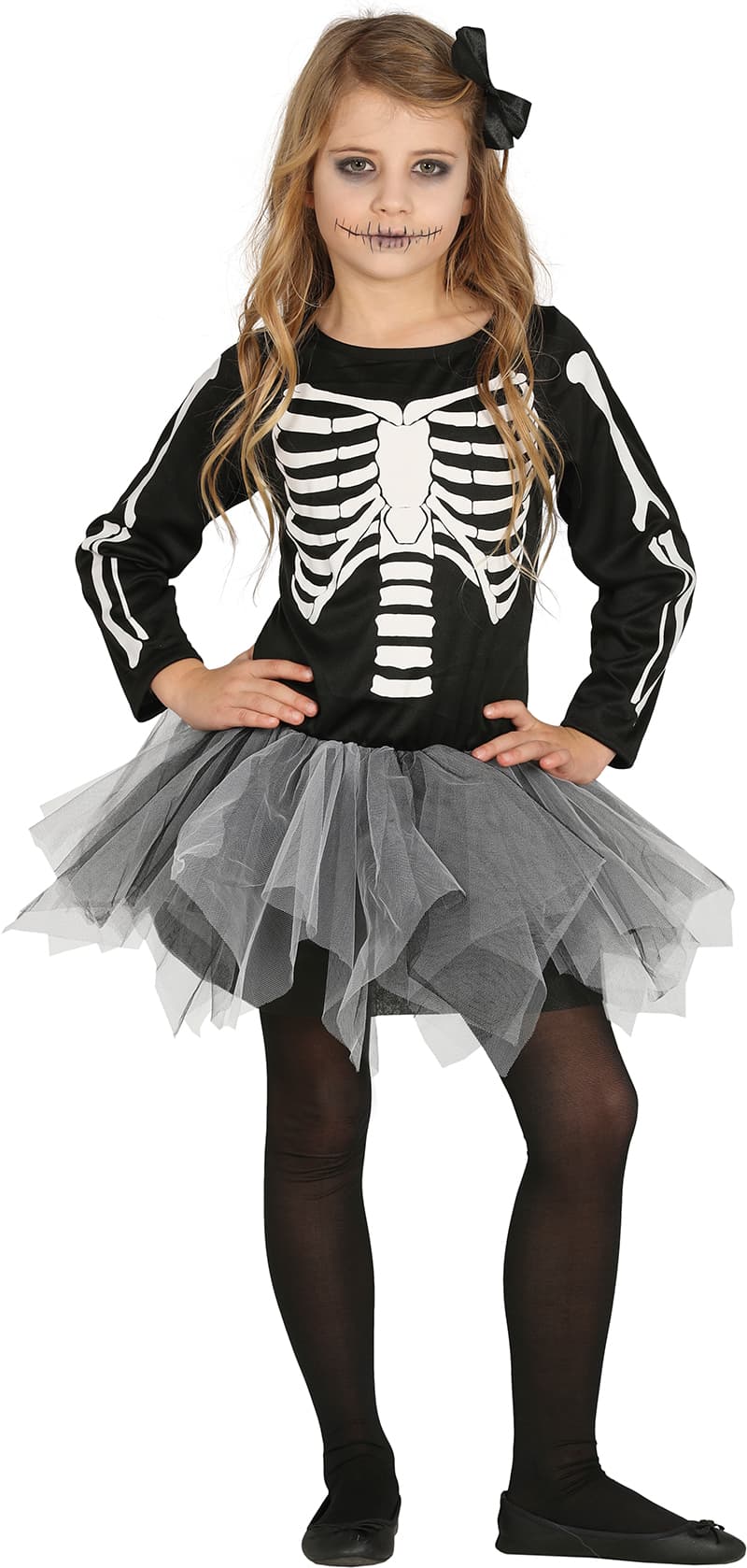 Skelet med tutu – kostume til piger