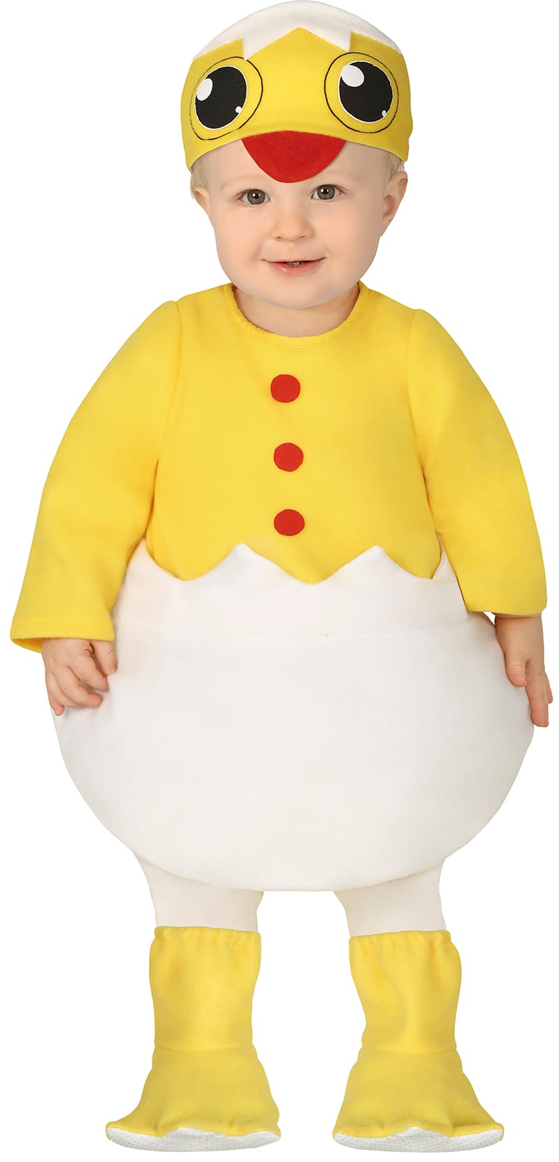 Kylling – kostume til baby, gul og hvid
