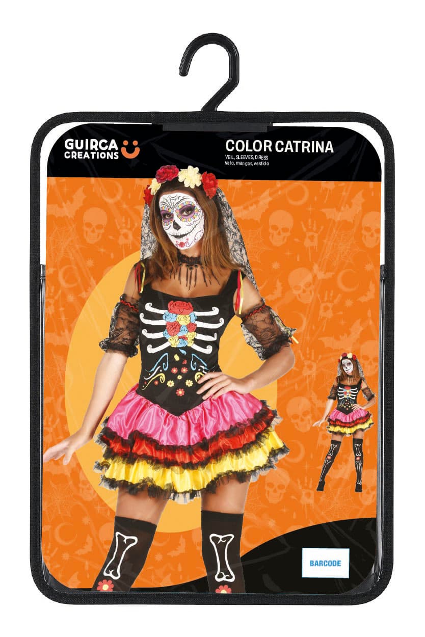 Farverig Catrina – kostume til damer