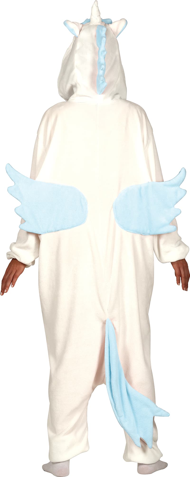 Blå enhjørning-kigurumi – kostume til voksne