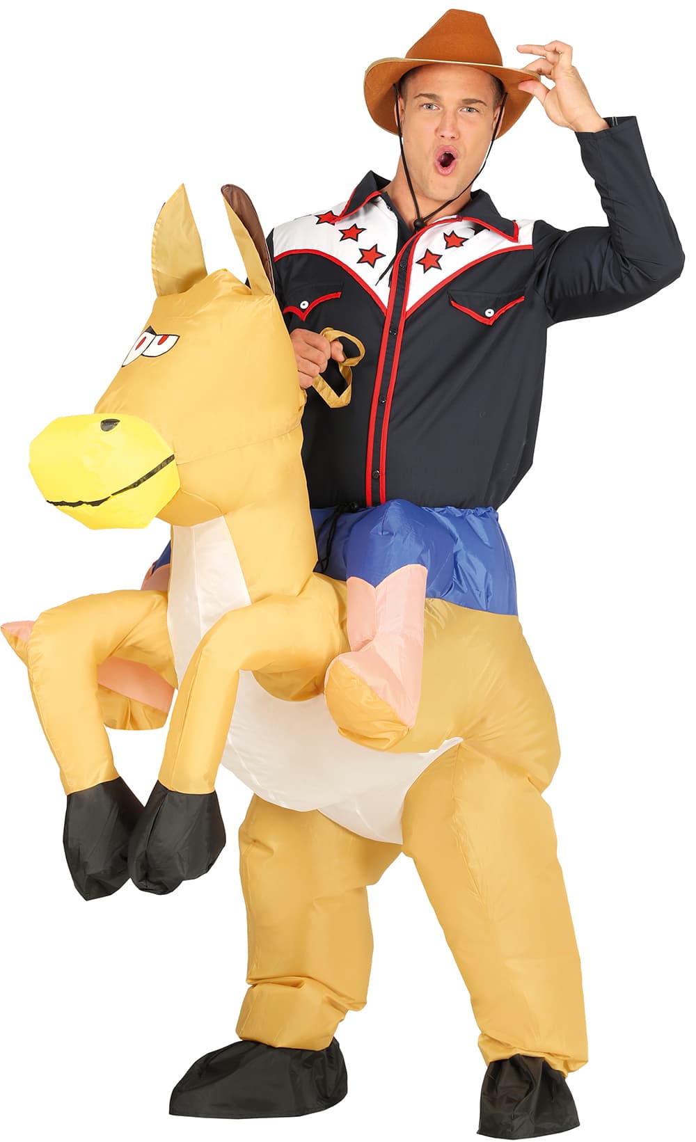 Oppustelig cowboy – kostume til herrer