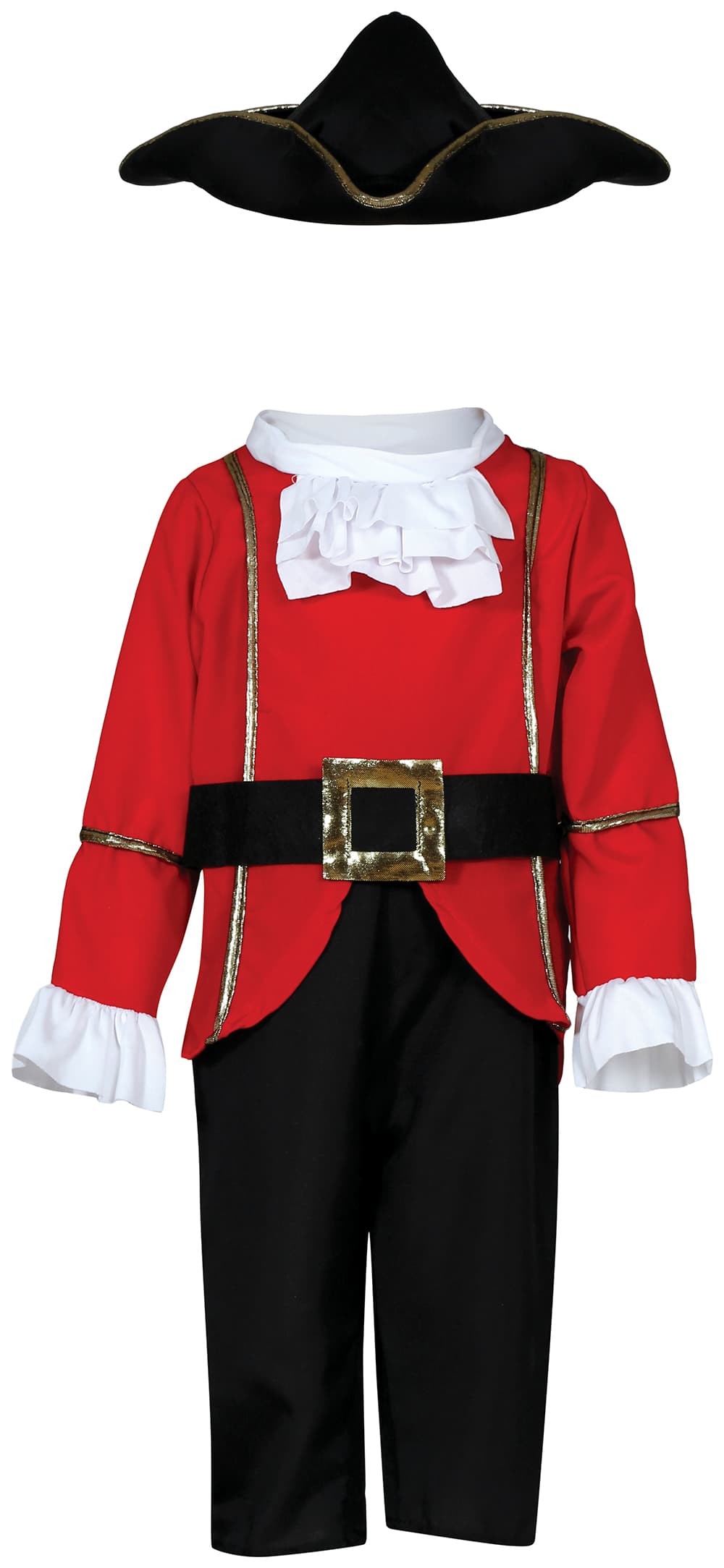 Pirat – kostume til baby, bordeaux og sort