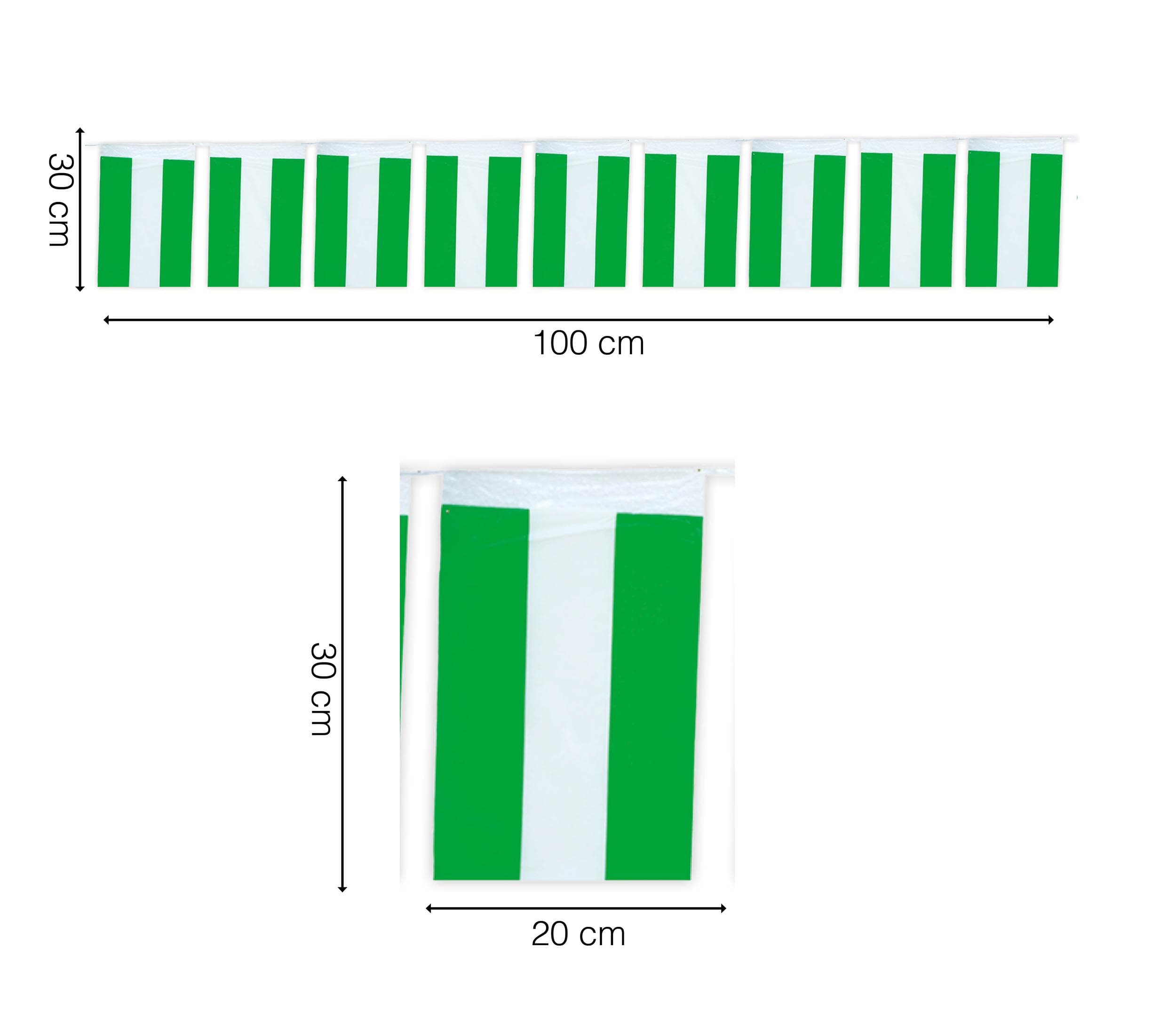 Pose med 50 m andalusiske flag, plastik, 20 × 30 cm
