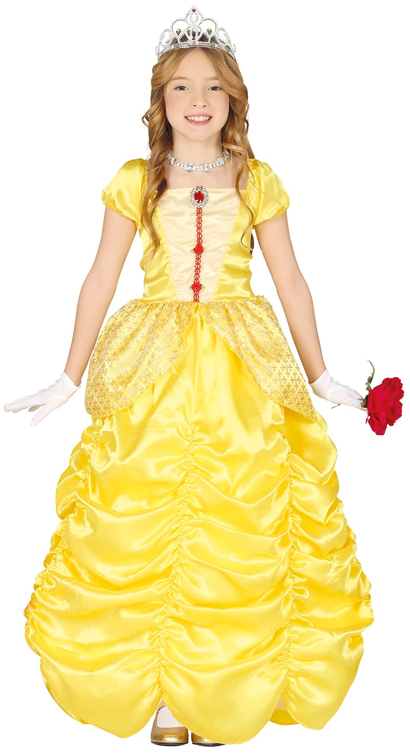 Gul prinsesse – kostume til piger