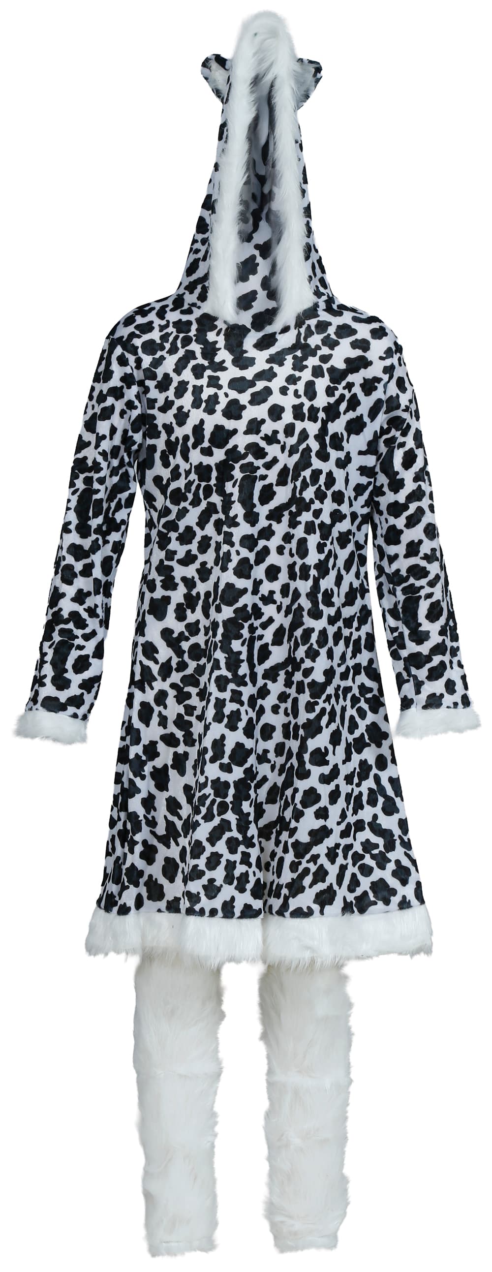 Leopard – kostume til piger, hvid og sort