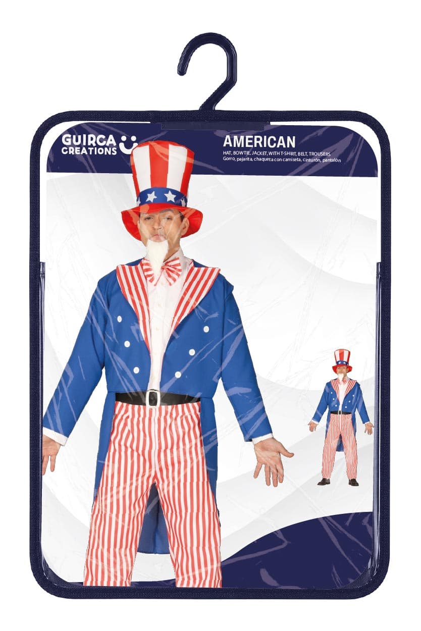 Uncle Sam – kostume til herrer