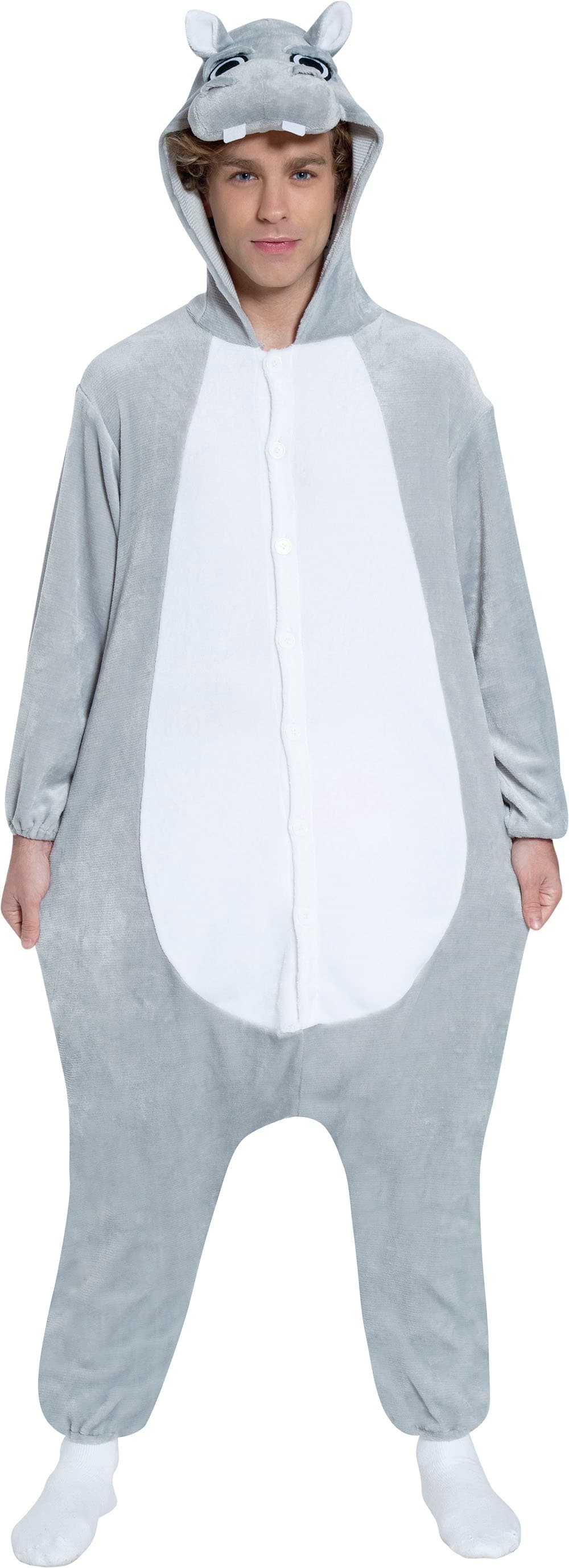 Flodhest-kigurumi – kostume til voksne