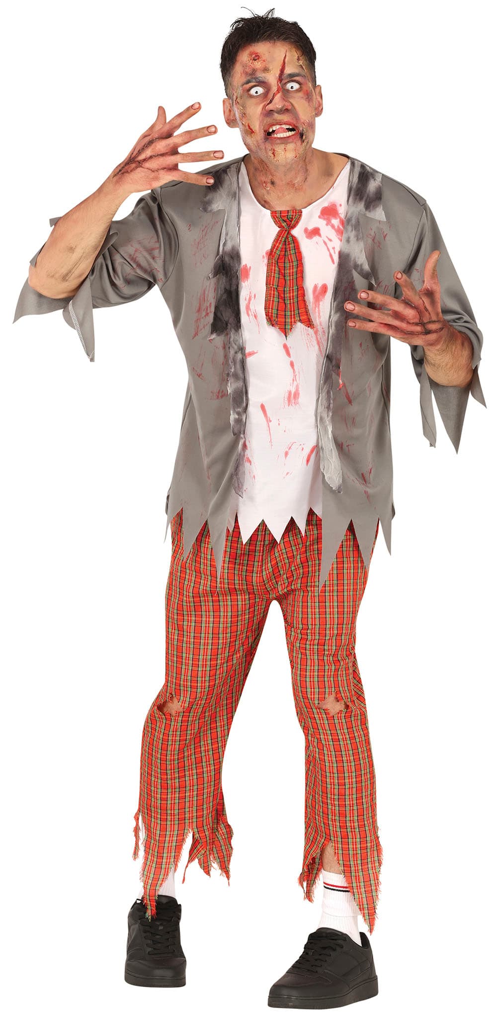 Zombie-skoleelev – kostume til herrer