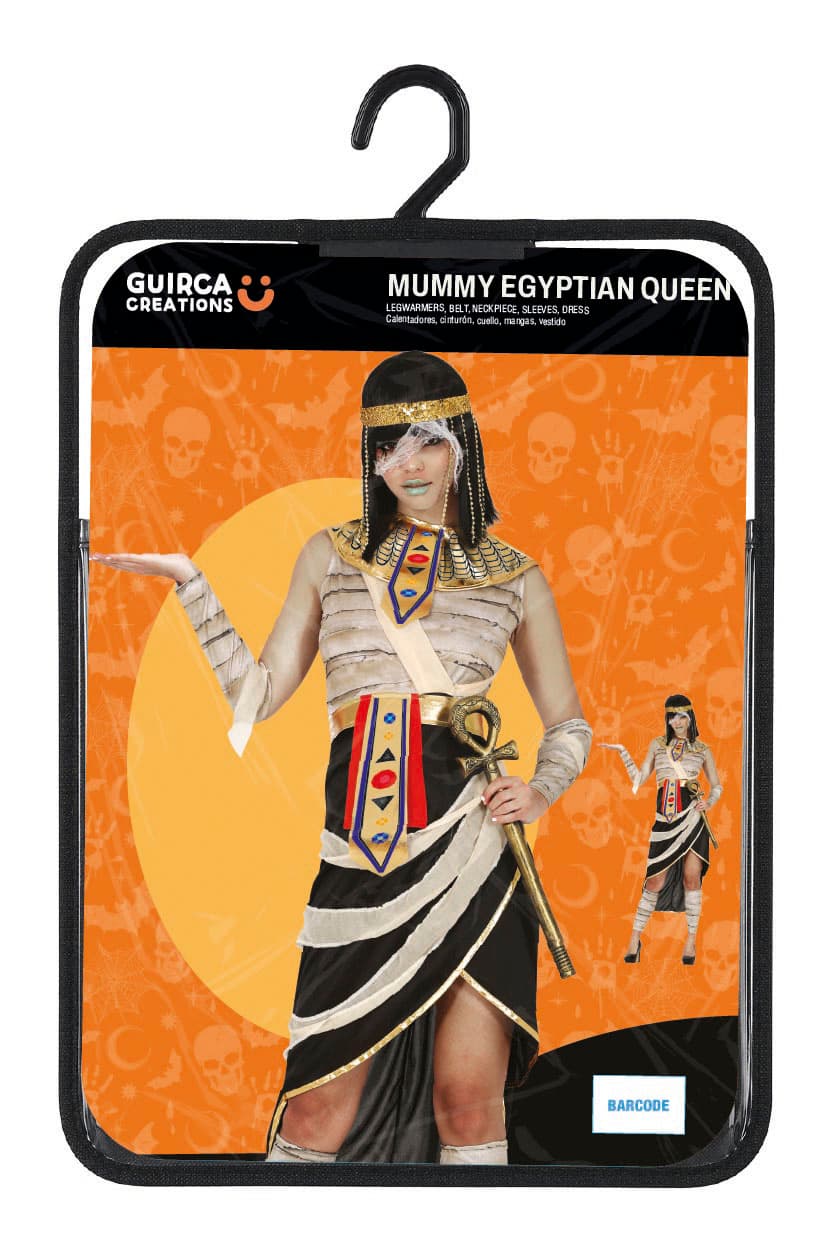 Egyptisk mumiedronning – kostume til damer
