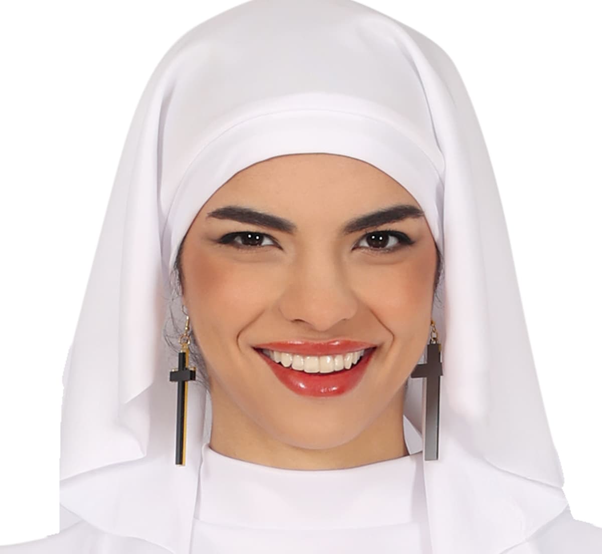 Hvid nonne – kostume til damer