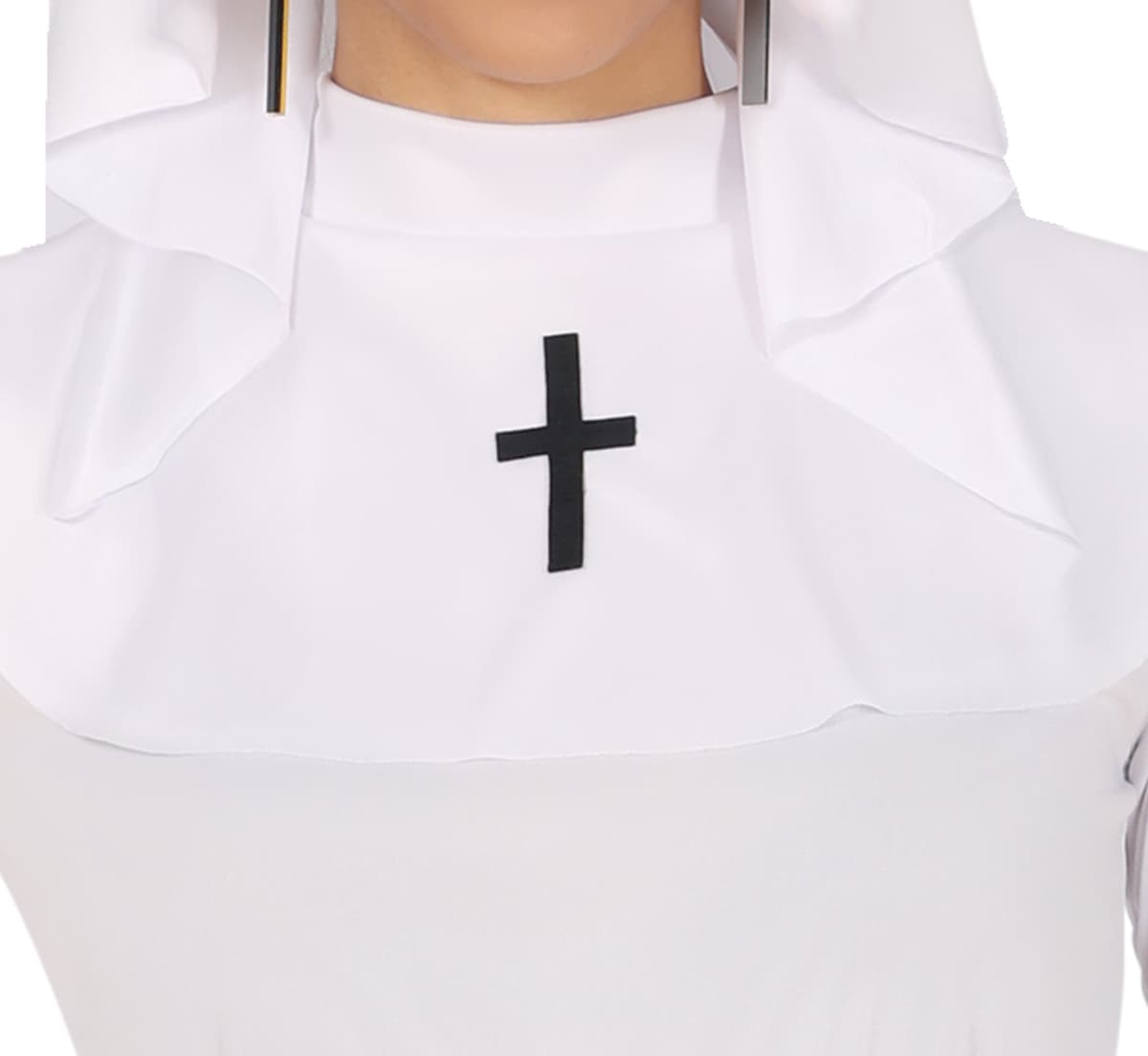 Hvid nonne – kostume til damer
