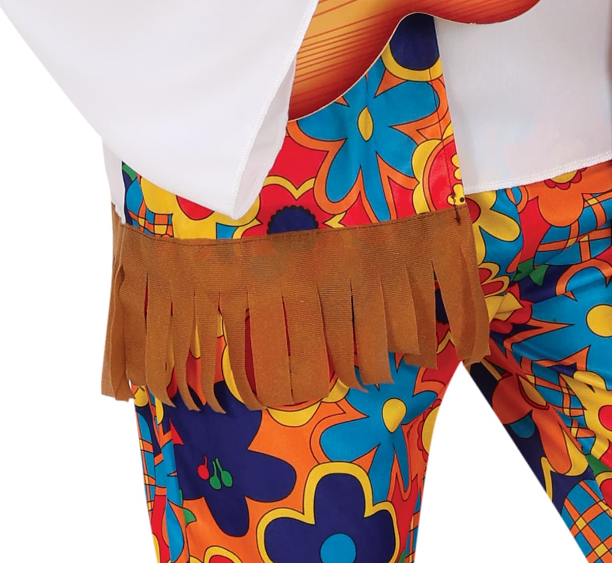 Blomsterhippie – kostume til herrer, flerfarvet