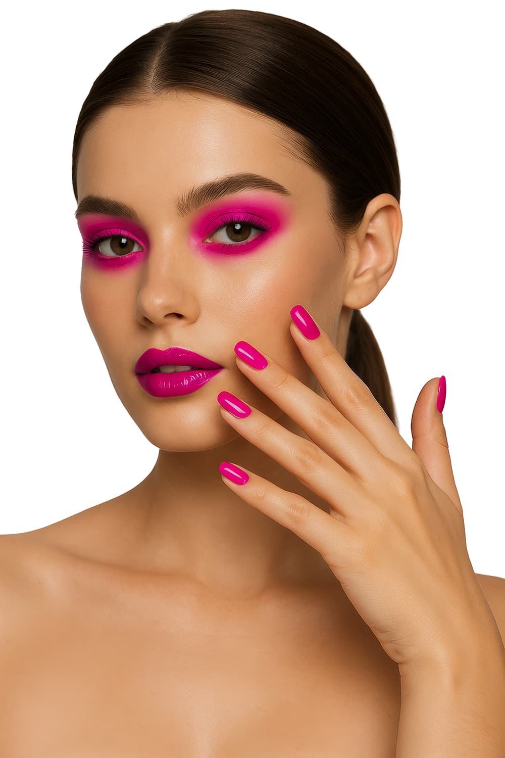 12 neonpink negle til voksne