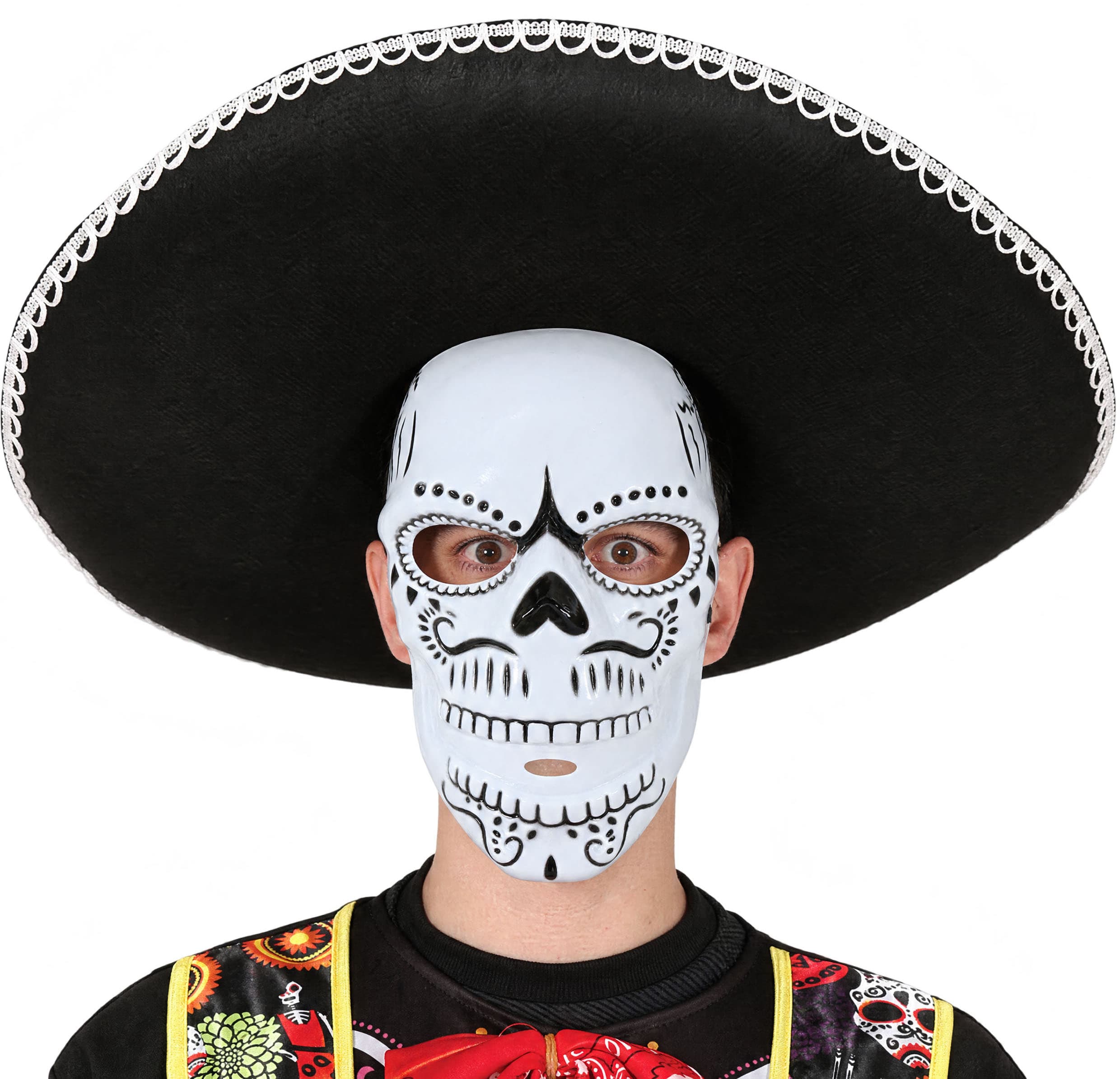 Skeletmaske, PVC, ca. 23,2 cm