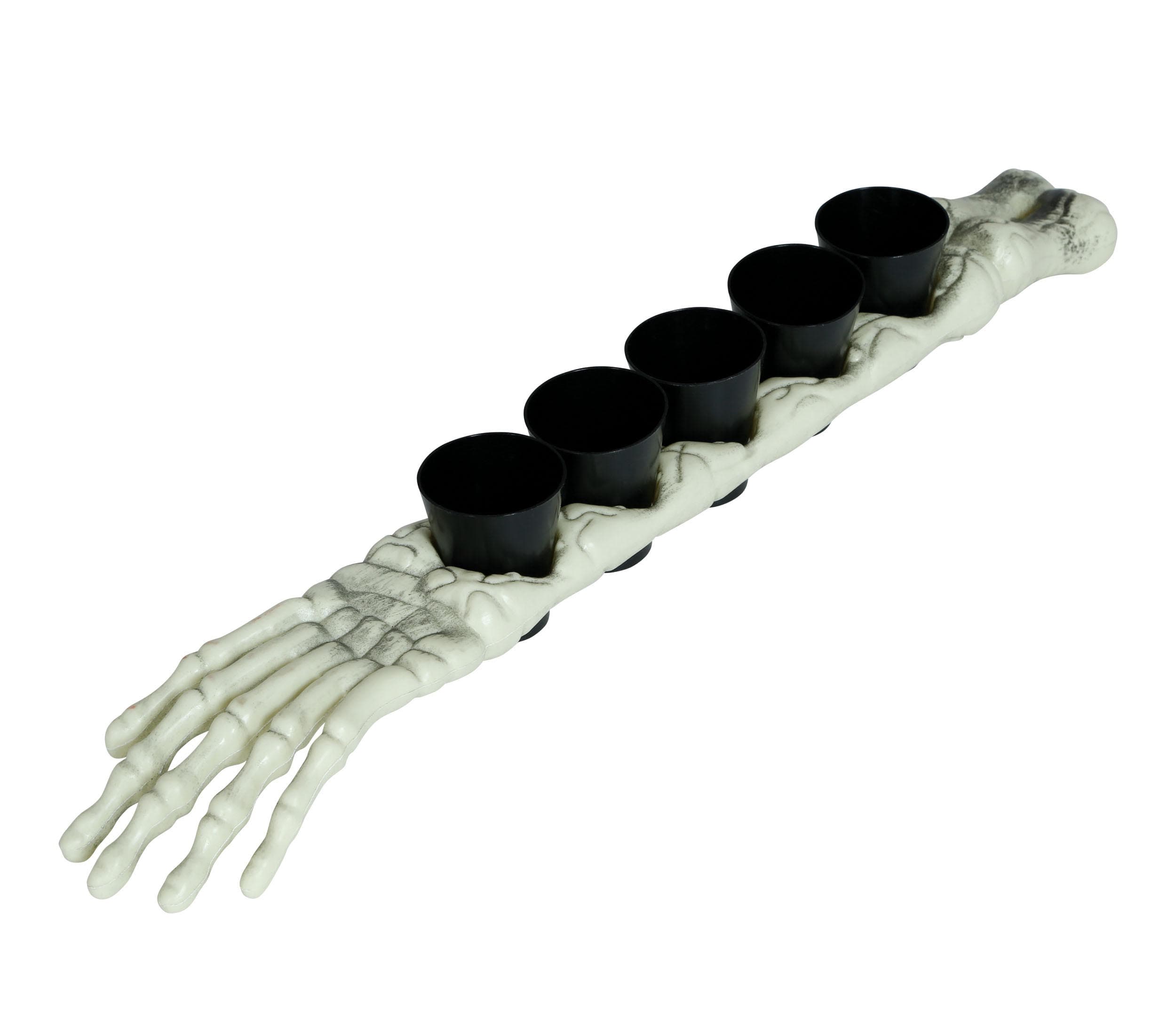Skeletarm 50 cm med 5 shotglas