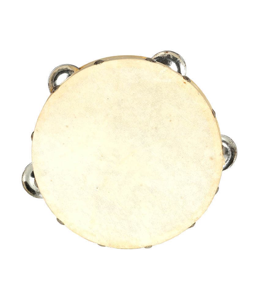 Lædertamburin, 16,5 cm